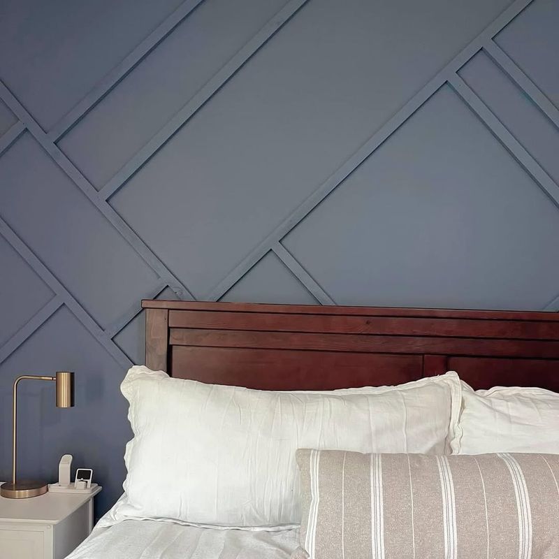 Navy Blue Accent Wall