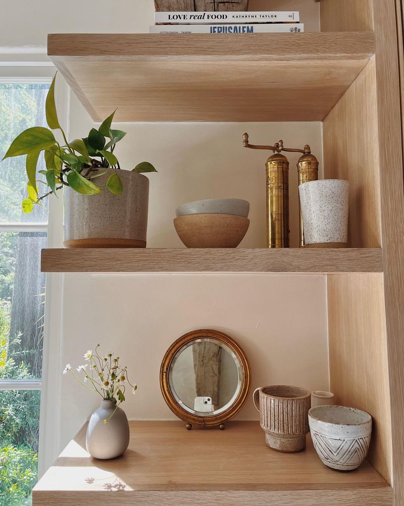 Open Shelving with Earthenware