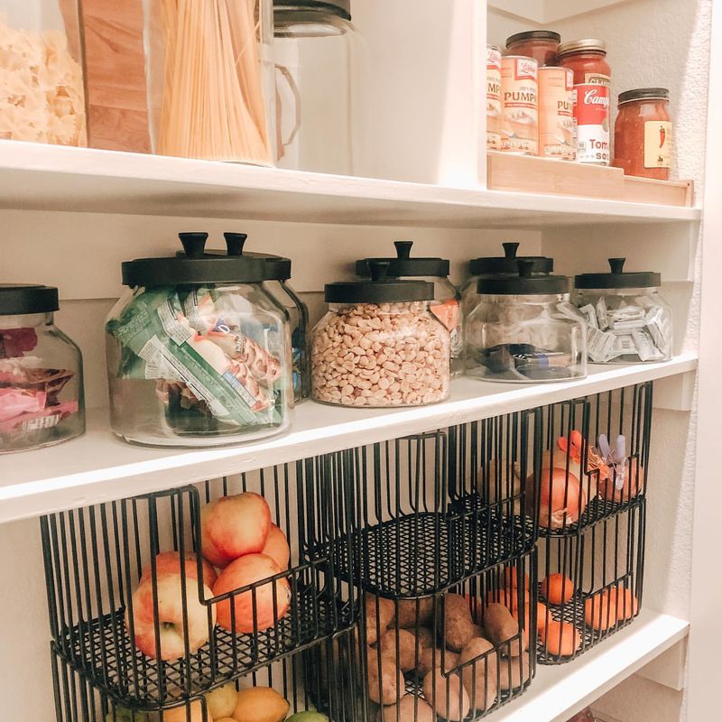 Organize with Glass Jars