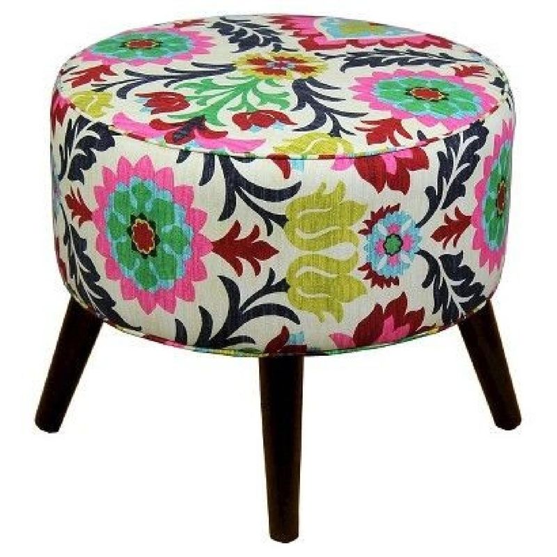 Patterned Pouf