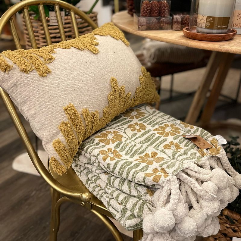 Patterned Throws and Pillows