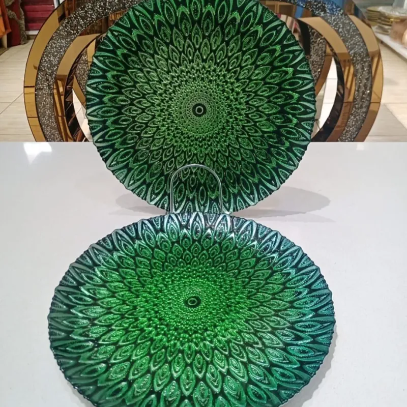 Peacock Green Decorative Plates