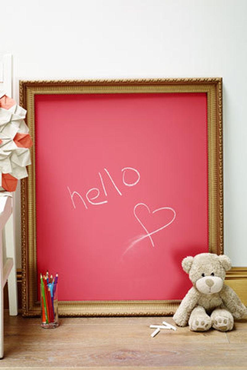 Pink Chalkboard Wall