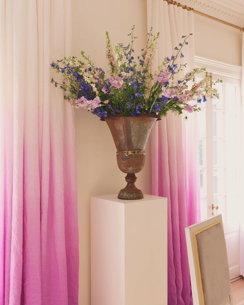 Pink Ombre Curtains