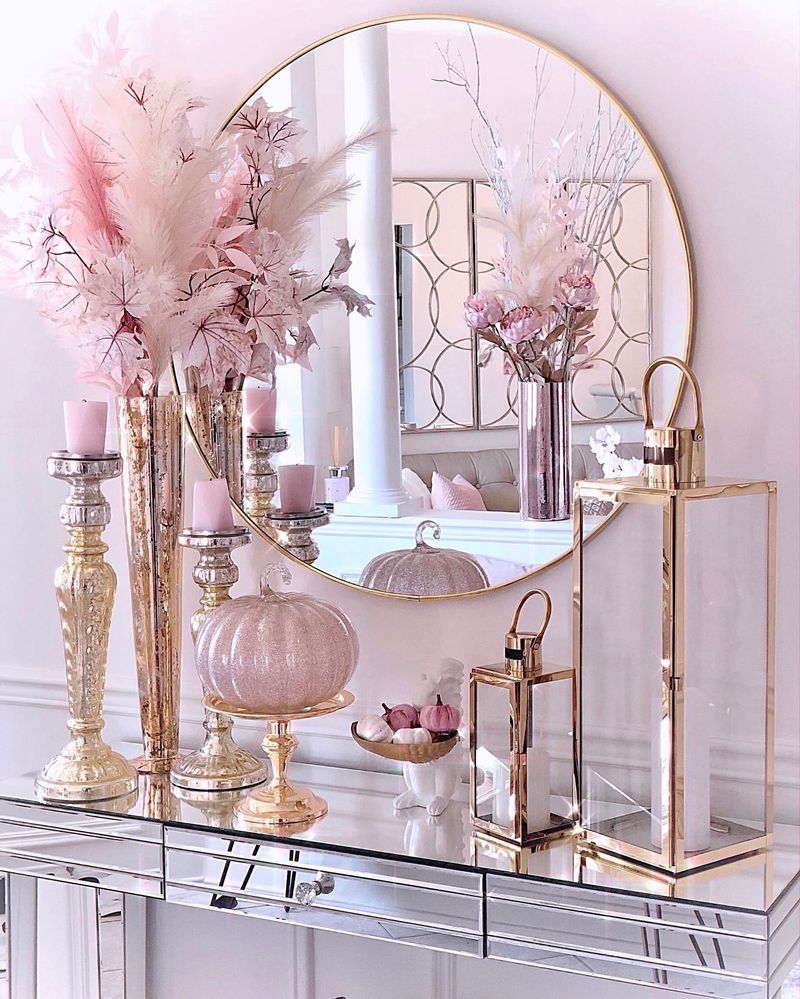 Pink and Gold Decor