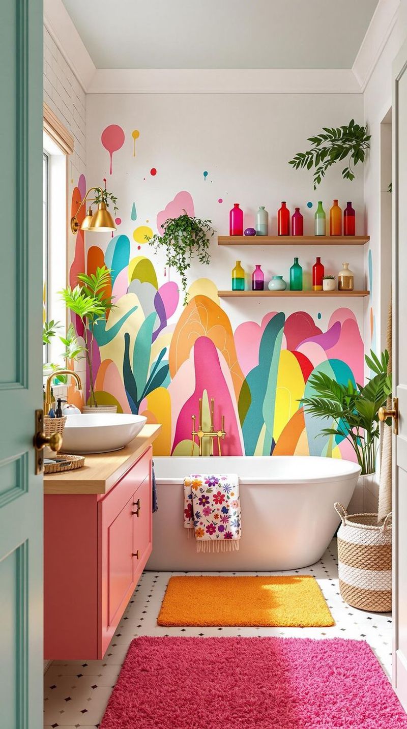 Playful Boho Kids' Bathroom