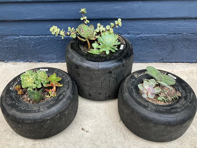 Recycled Tire Planters