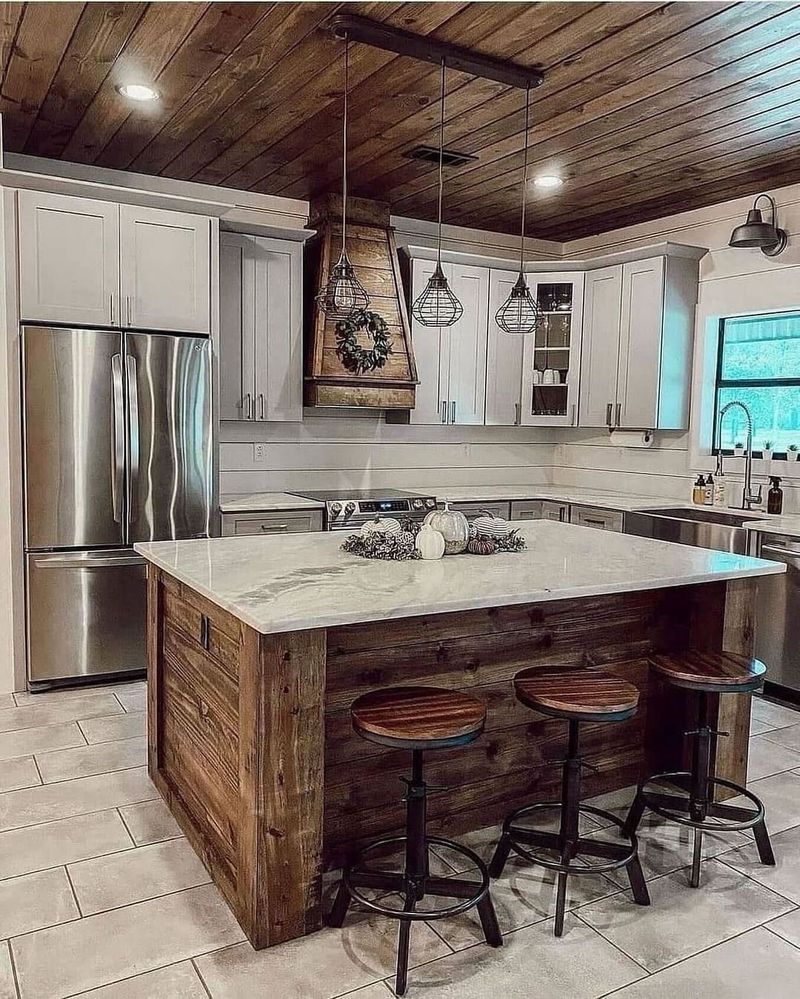 Rustic Kitchen Island