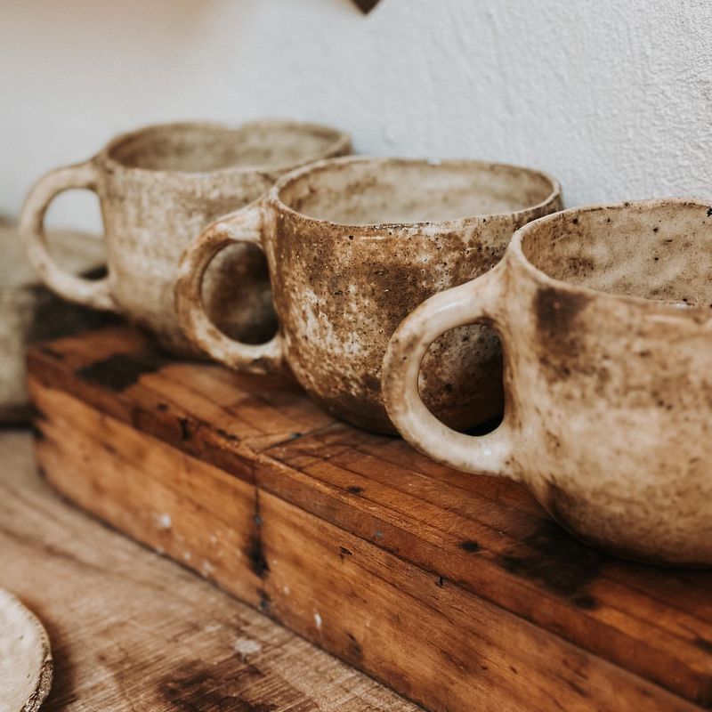 Rustic Stoneware Mugs