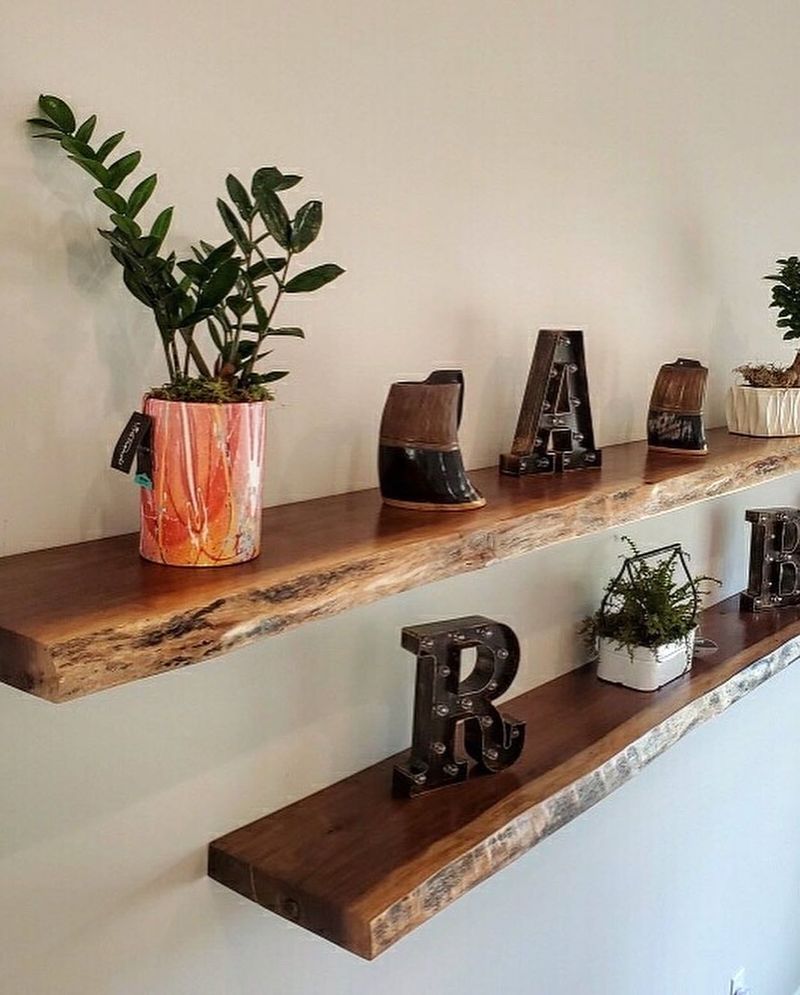 Rustic Wooden Shelves