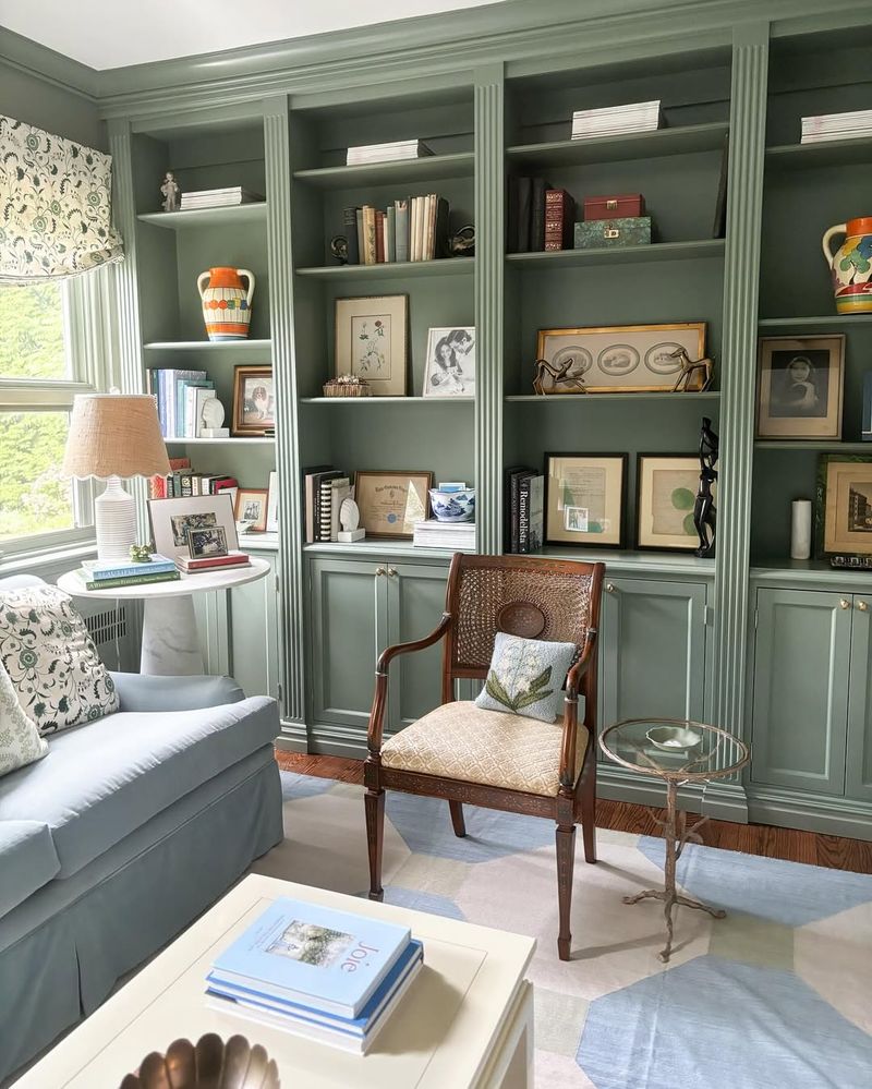 Sage Green Bookshelf