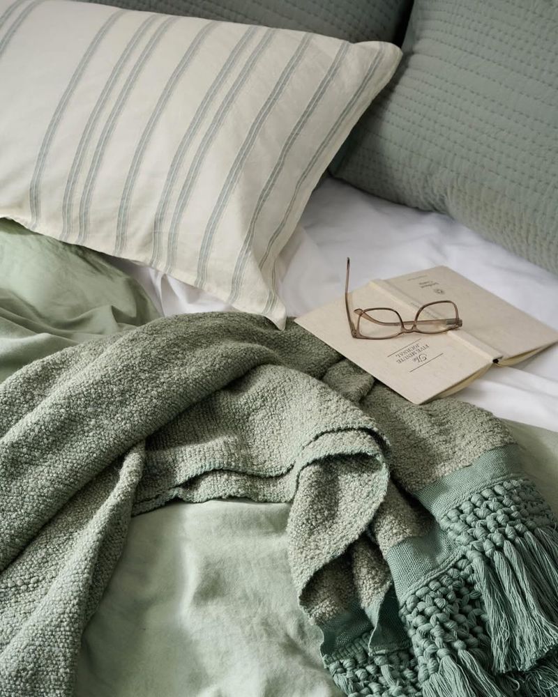 Sage Green Throw Blanket