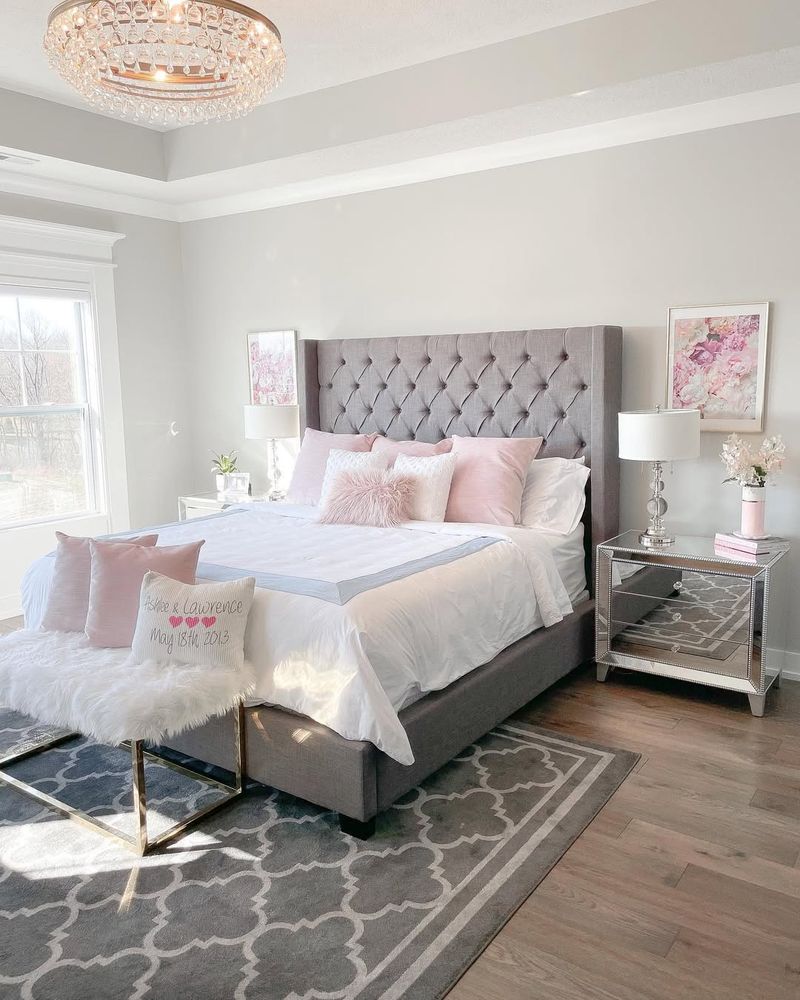 Blush Pink and Gray