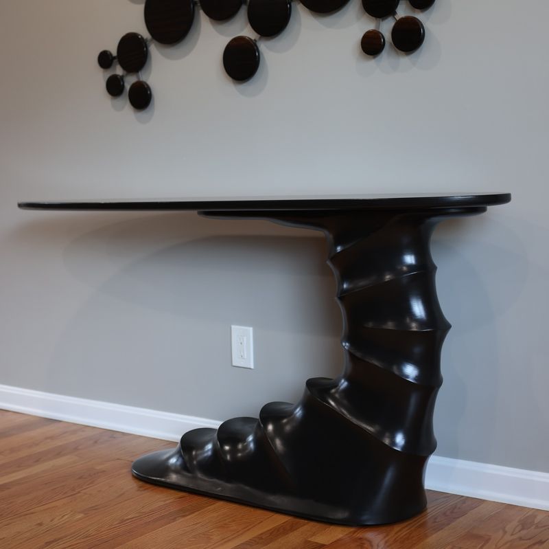 Sculptural Metal Table