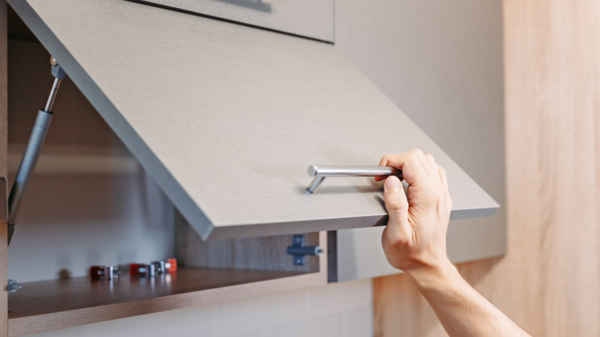 soft-close cabinetry in the kitchen