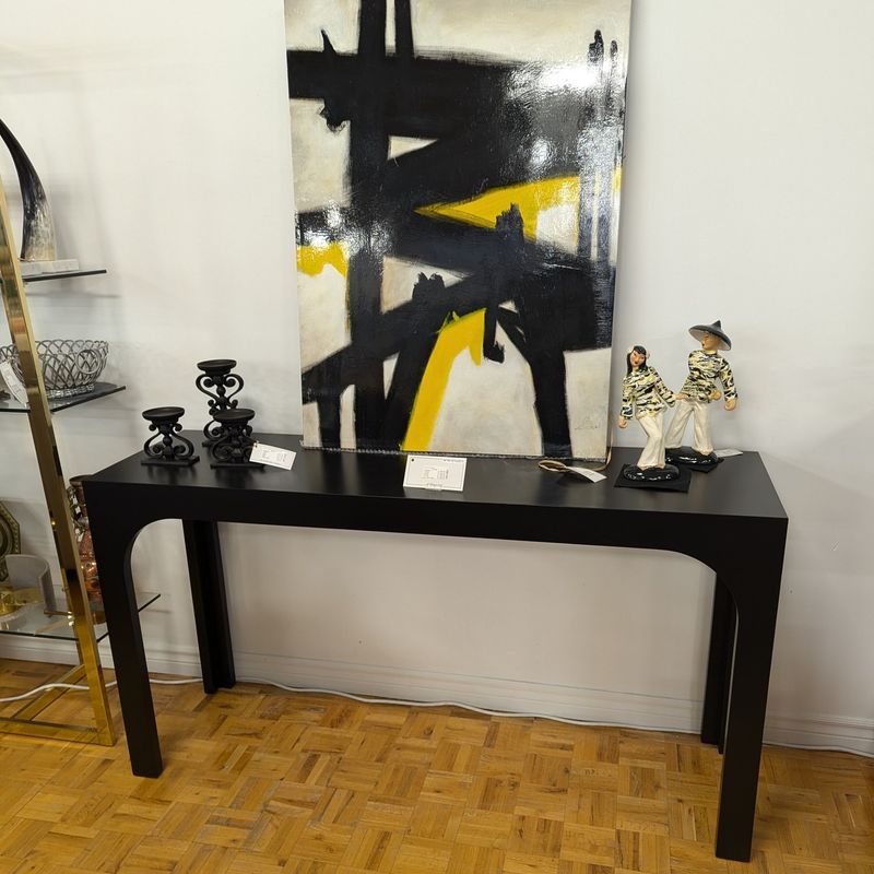 Sophisticated Black Lacquer Table