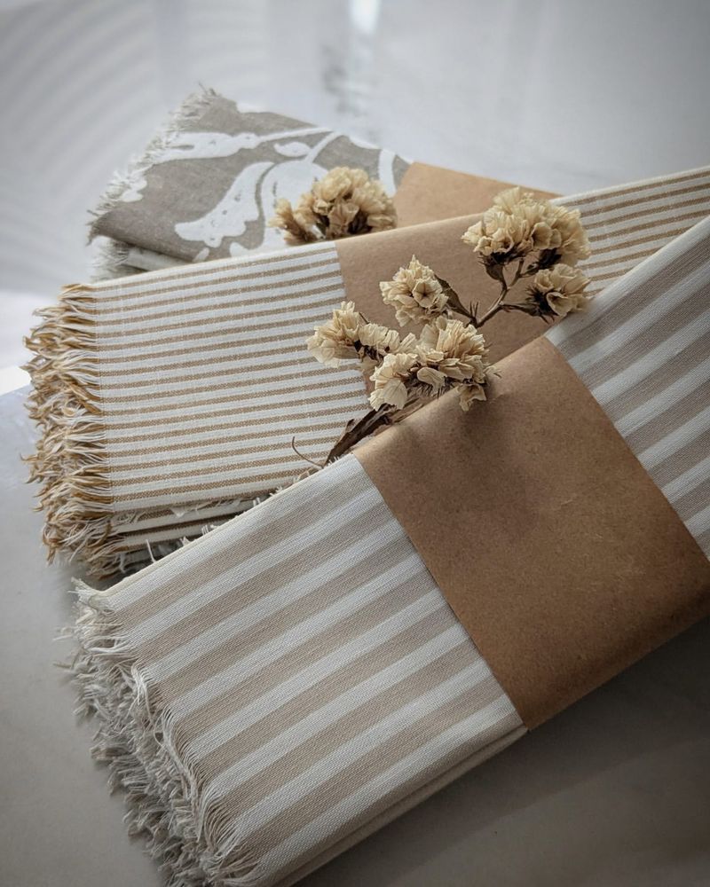 Taupe Linen Napkins