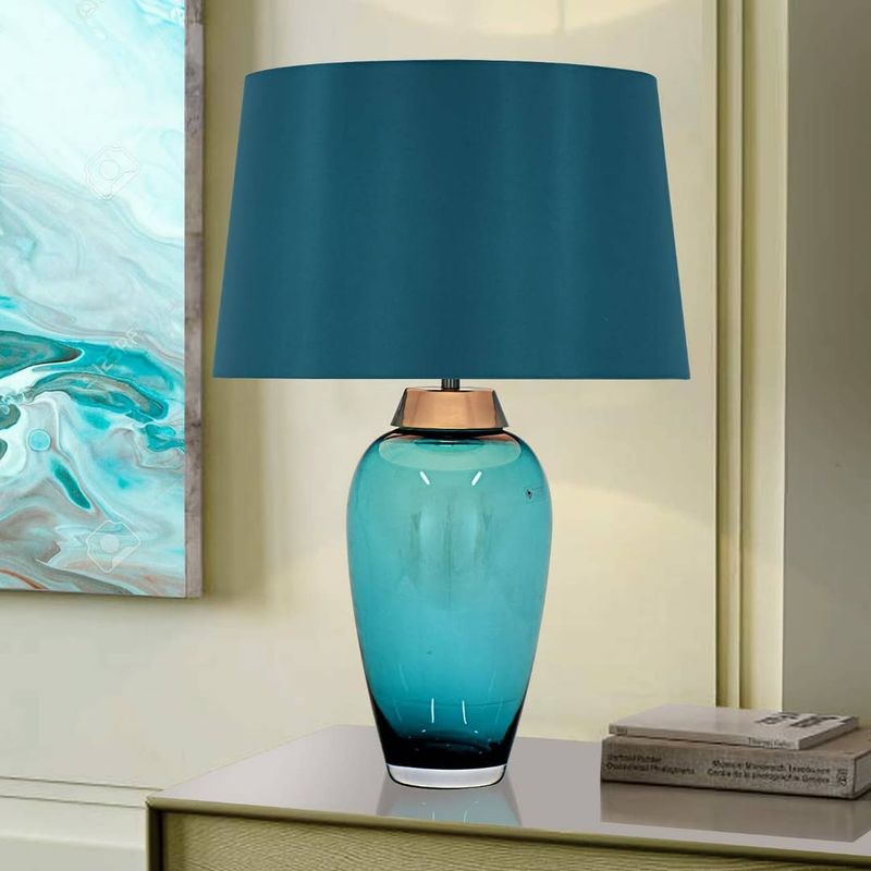 Teal Bedside Lamp