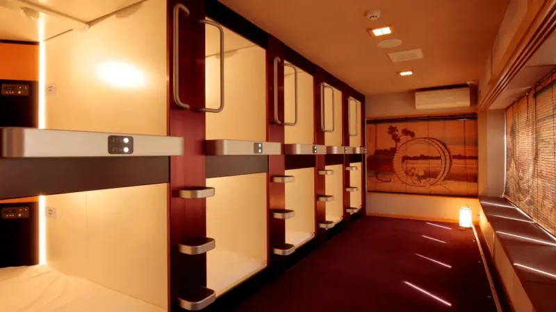 The Capsule Hotel - Kyoto, Japan