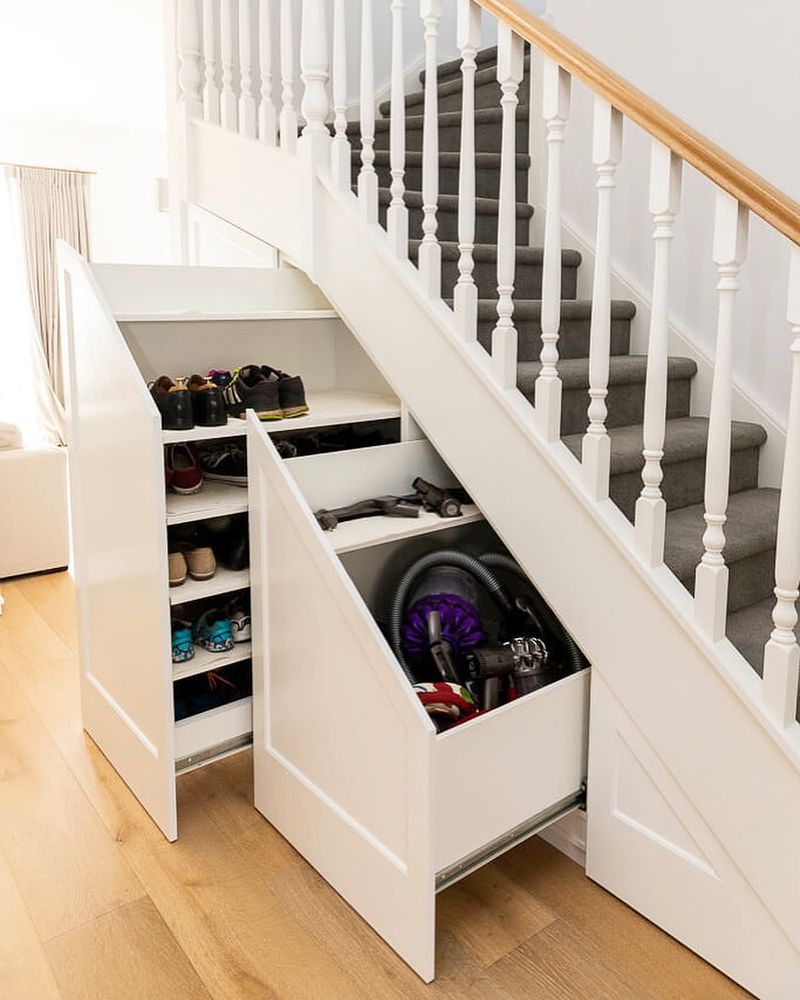 Under-Stairs Shoe Drawers