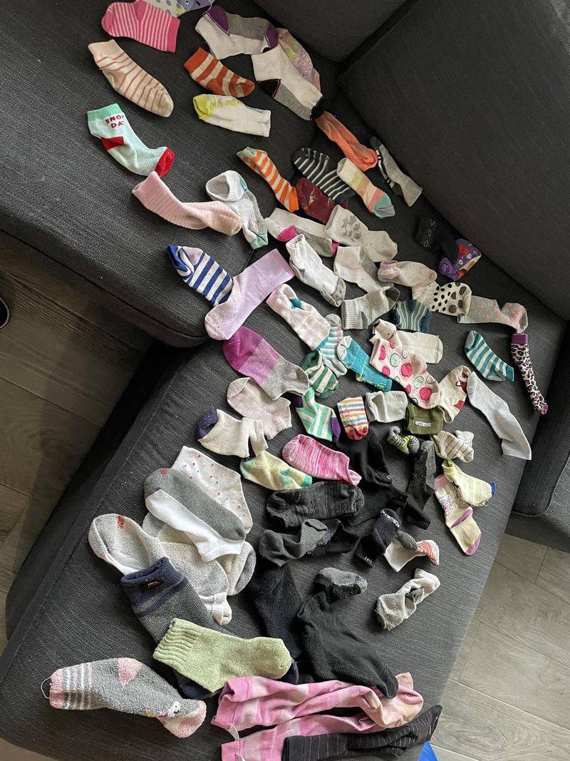 Unmatched Socks Pile