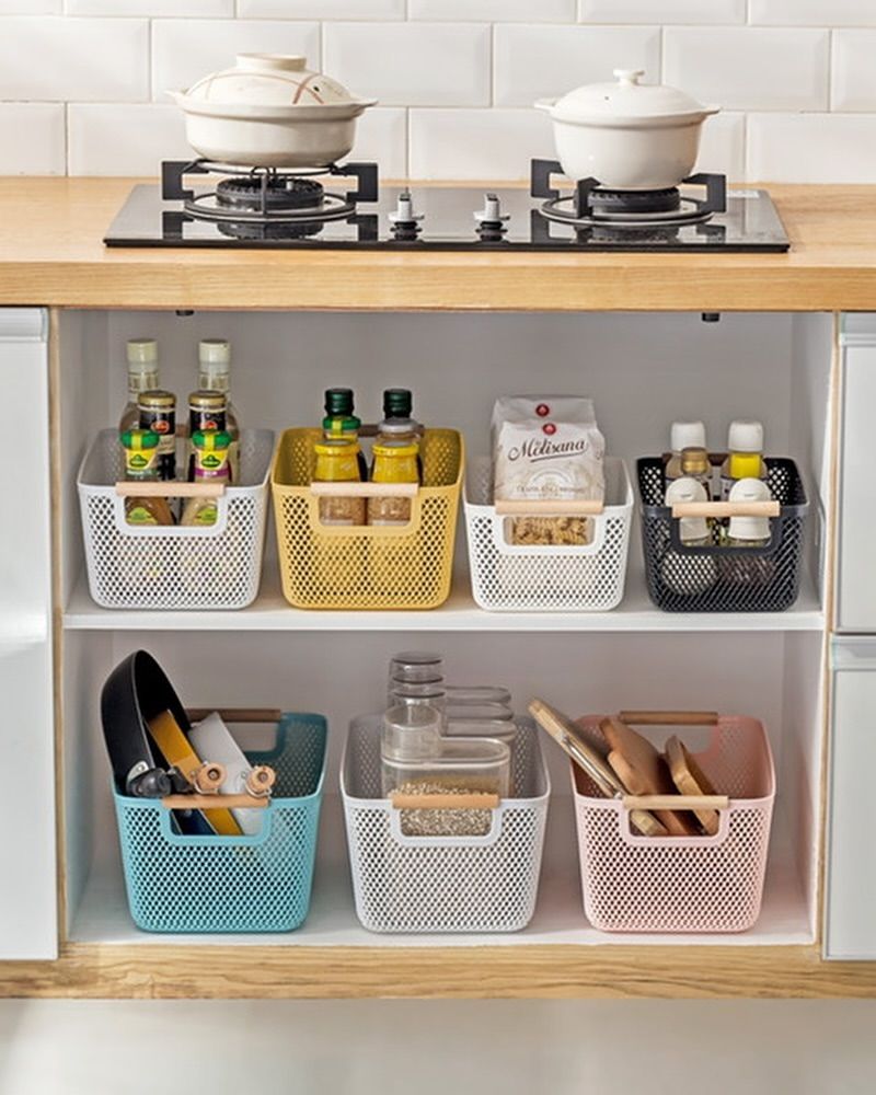 Use Decorative Storage Baskets