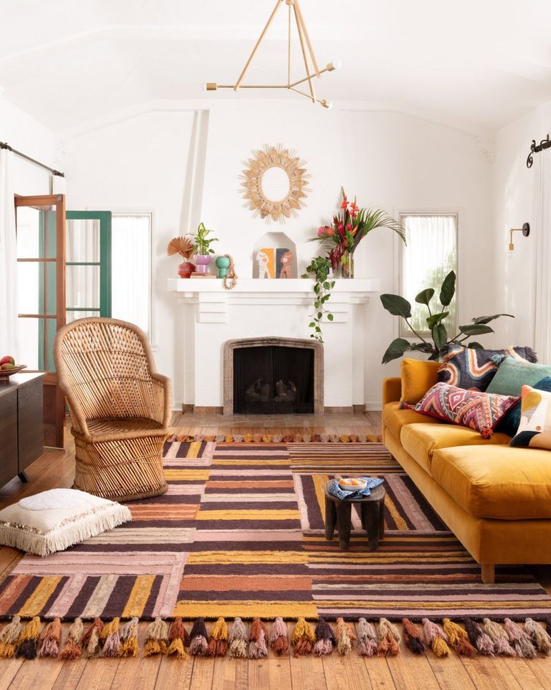 Vibrant Boho Living Space