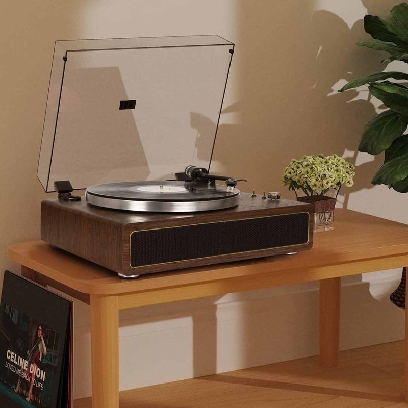 Vintage-Inspired Record Player