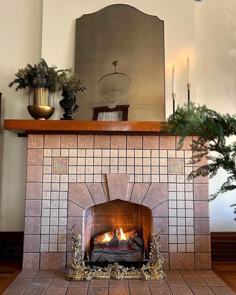 Vintage Tile Fireplace