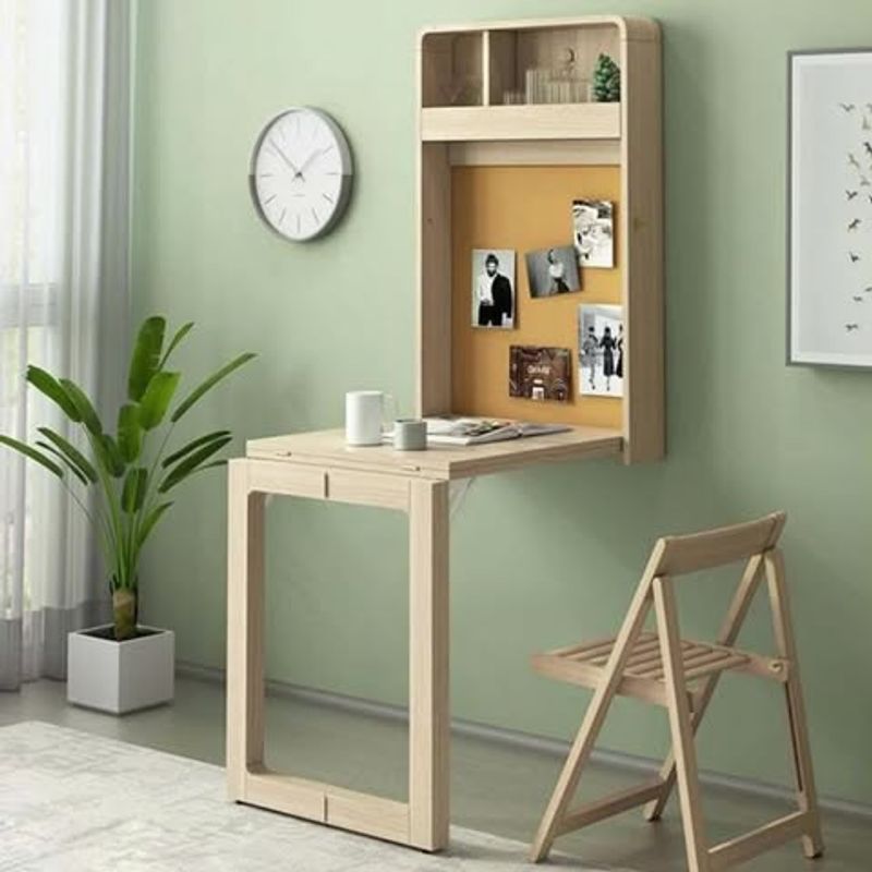 Wall-Mounted Drop-Leaf Table