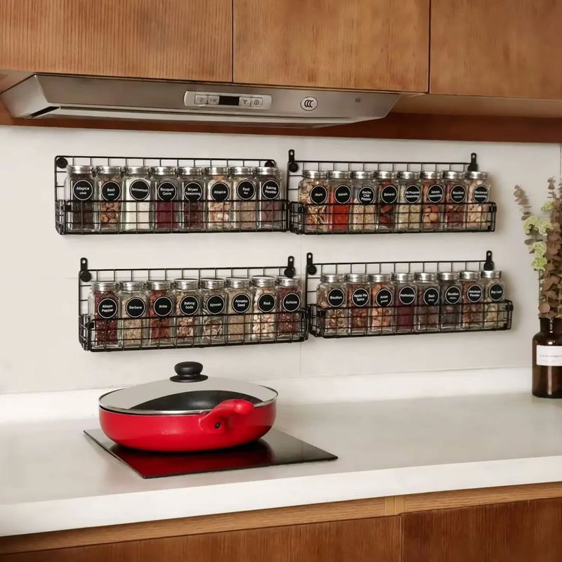Wall-Mounted Spice Rack