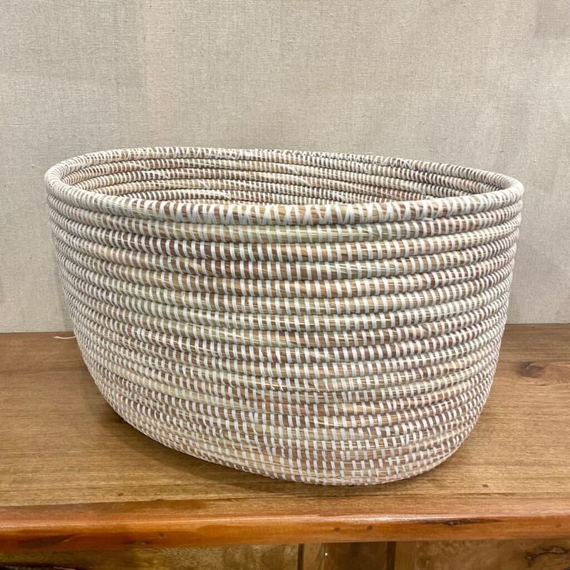 White Woven Baskets