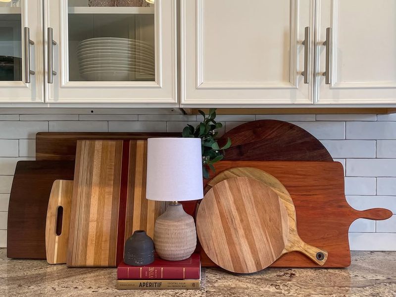 Wooden Chopping Board Display