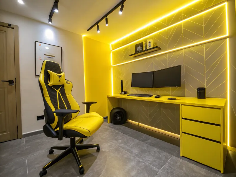 Yellow Gaming Room