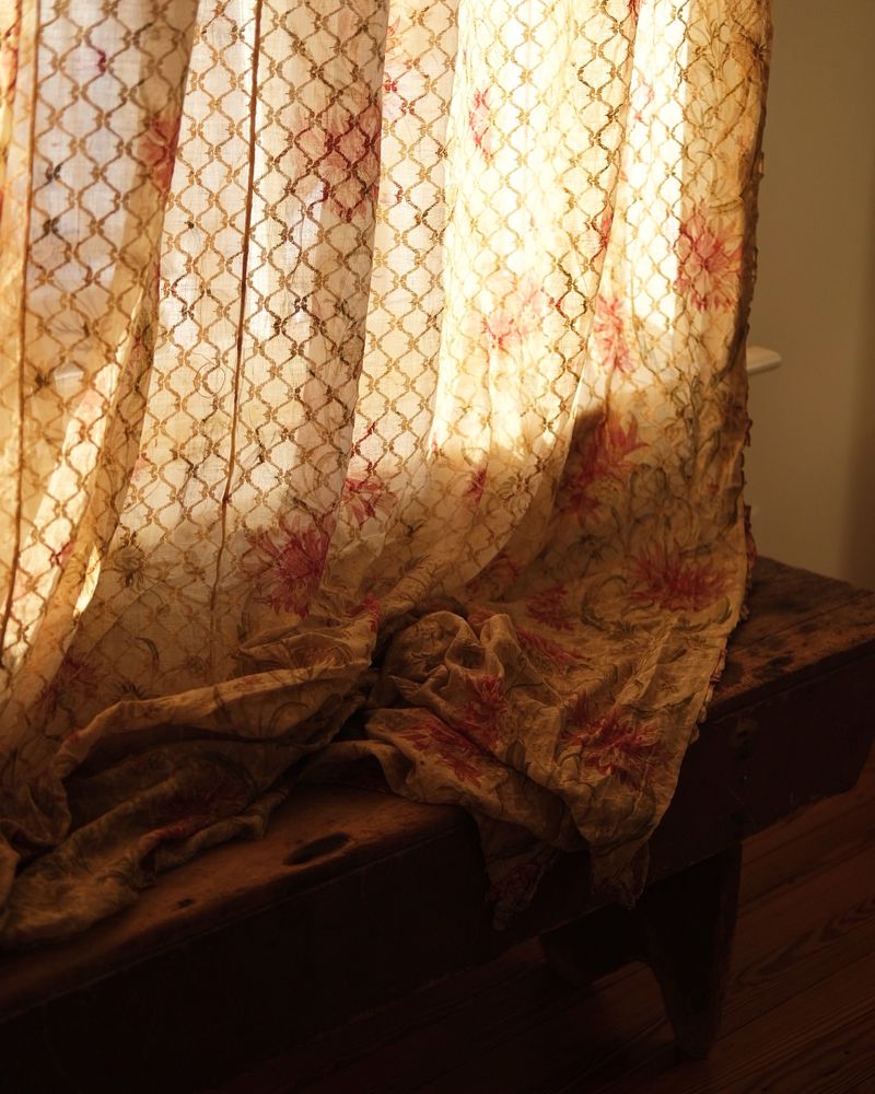 Yellowed Lace Curtains