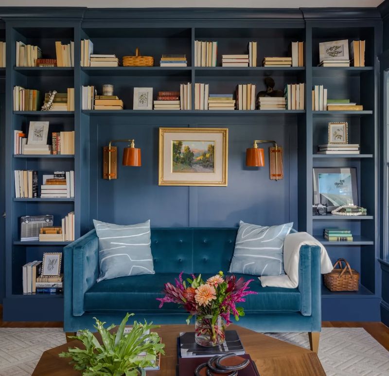 Elegant Blue Living Room