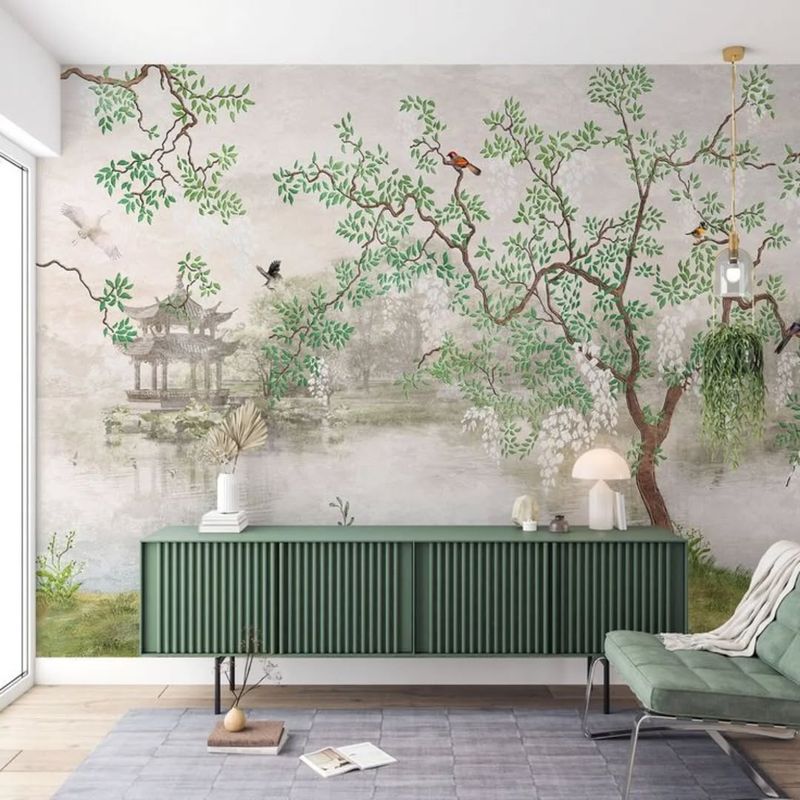 Bold Botanical Mural