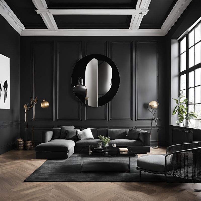 Black Walls for a Bold Statement