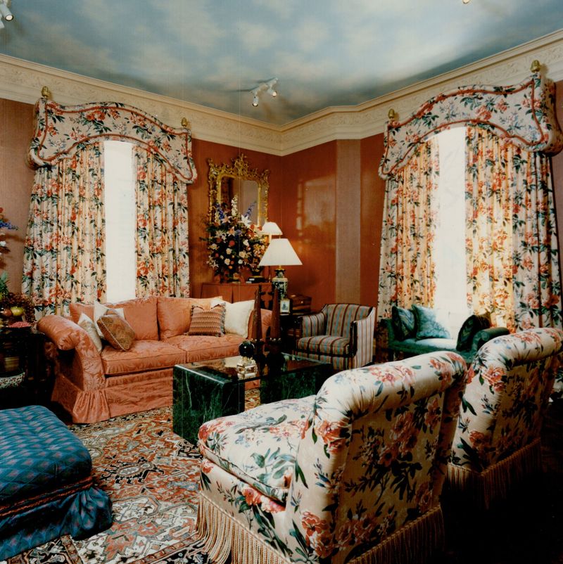 Wallpapered Ceilings