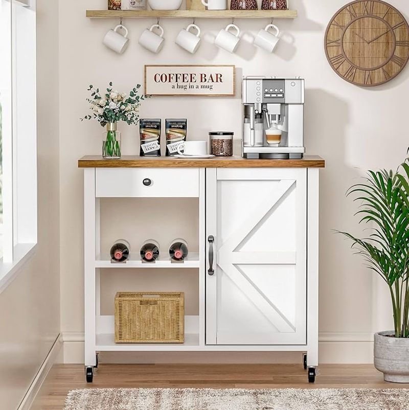 Barn-Style Bar Cart