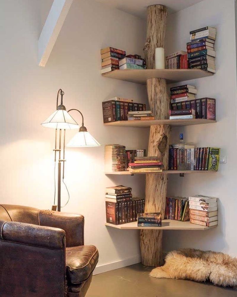 Corner Creativity with Shelves