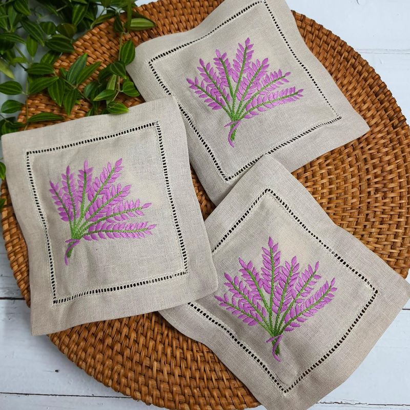 Lavender Sachets with Vintage Fabric