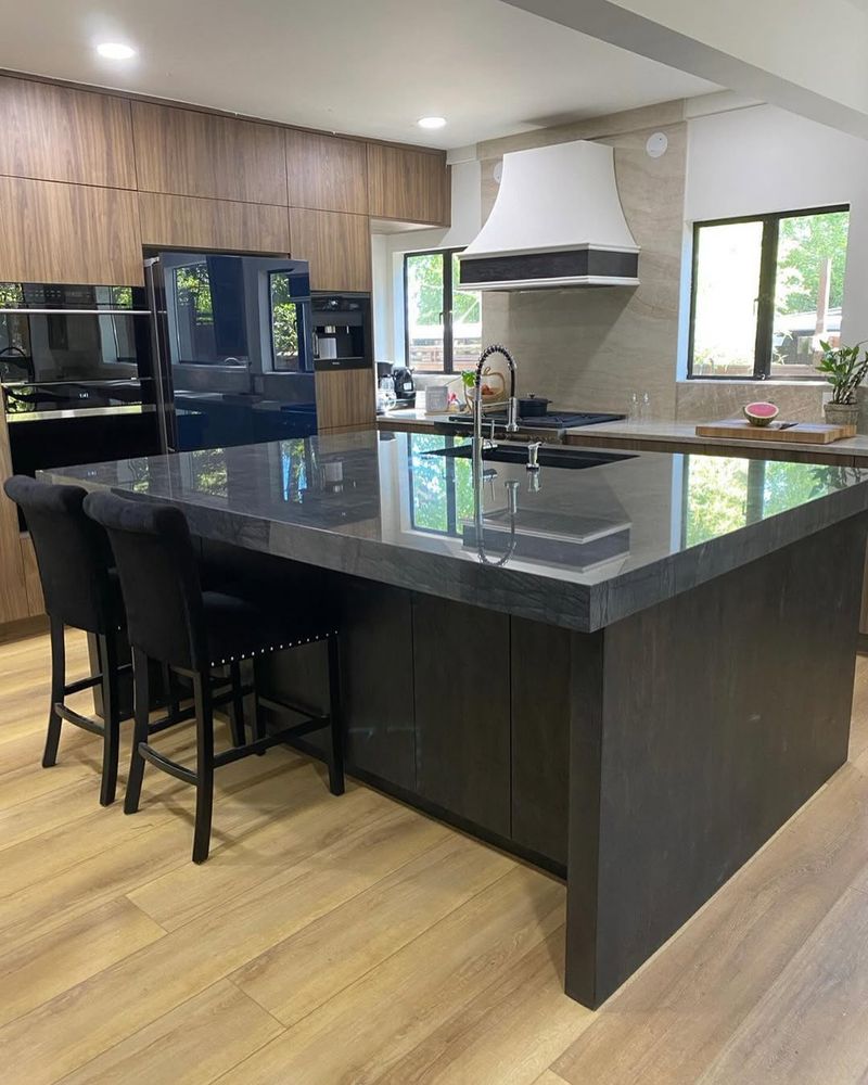 Black Kitchen Island for Statement Design