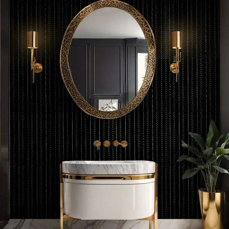 Black and Gold Accents for Luxurious Contrast