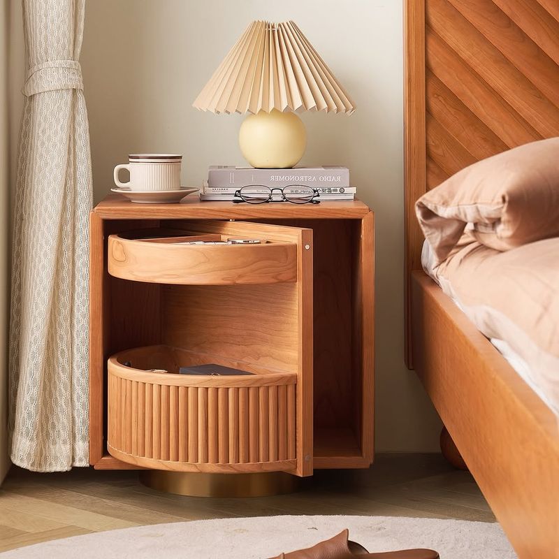 Charming Brown Bedside Table