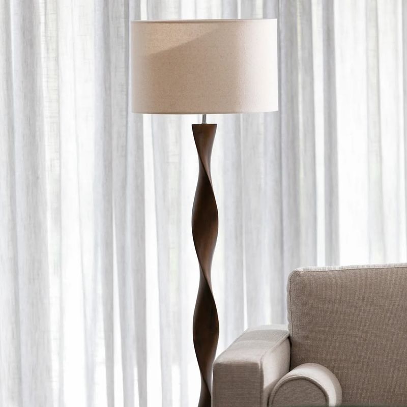 Elegant Brown Floor Lamp