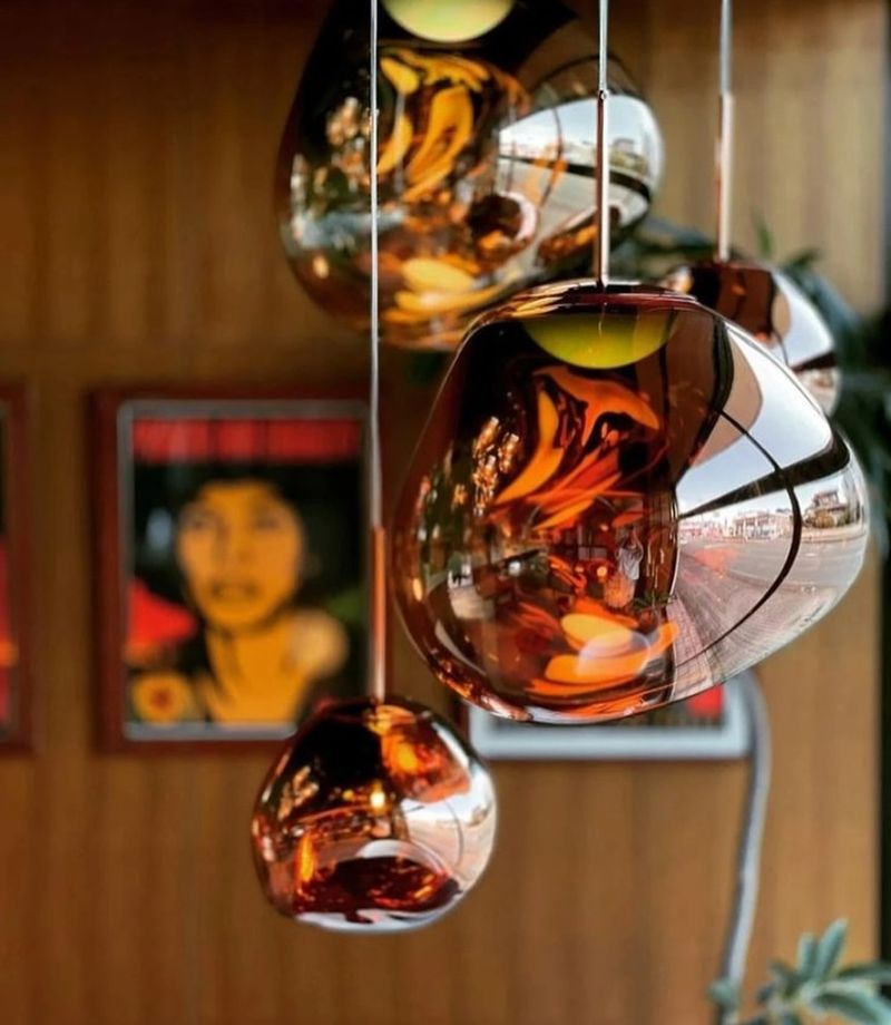 Brown Glass Pendant Lights