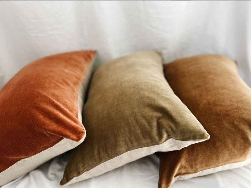 Brown Velvet Cushions