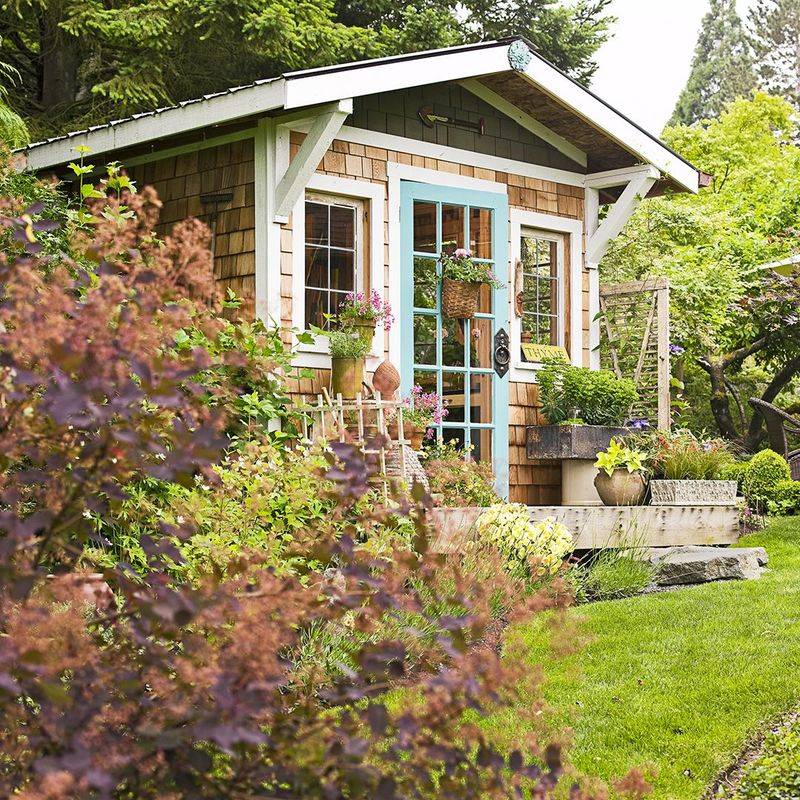 Barn-Inspired Garden Shed