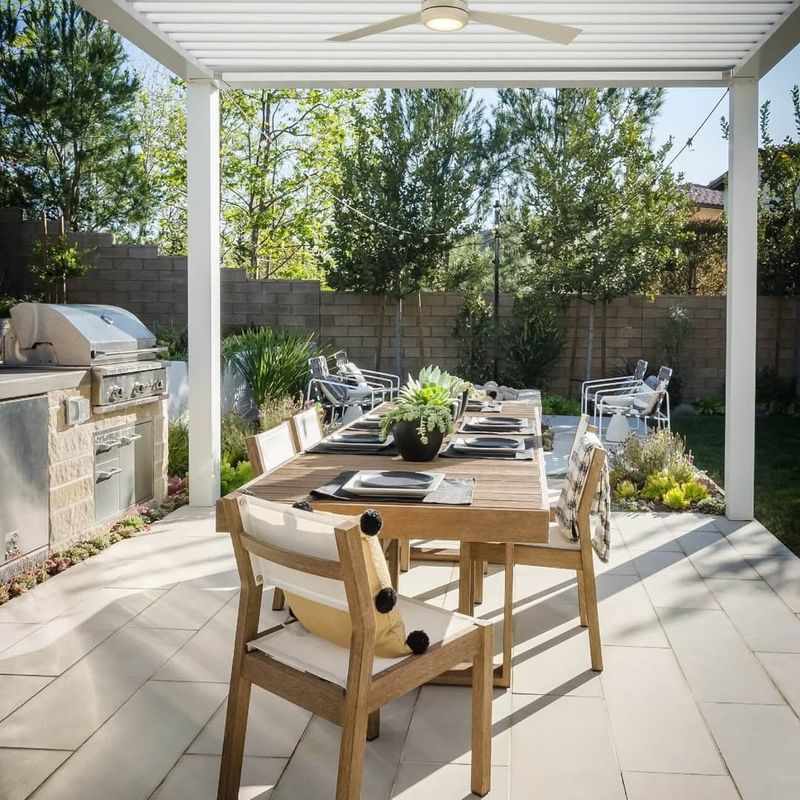 ADDS VALUE: Outdoor Dining Area with Grill